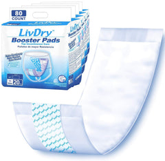 LivDry empaque frontal mostrando 80 unidades y beneficio más absorción