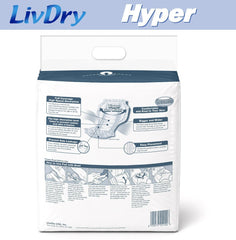 LivDry vista cercana de la capa superior suave que aporta confort y transpirabilidad