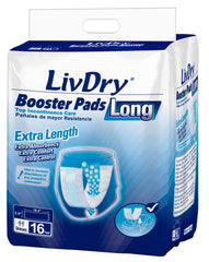 LivDry frente del empaque mostrando cantidad y longitud, comodidad prolongada
