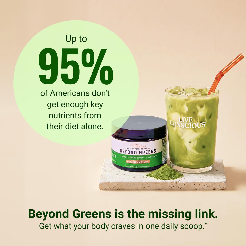 Live Conscious primer plano de chlorella y hongos para diversidad nutricional