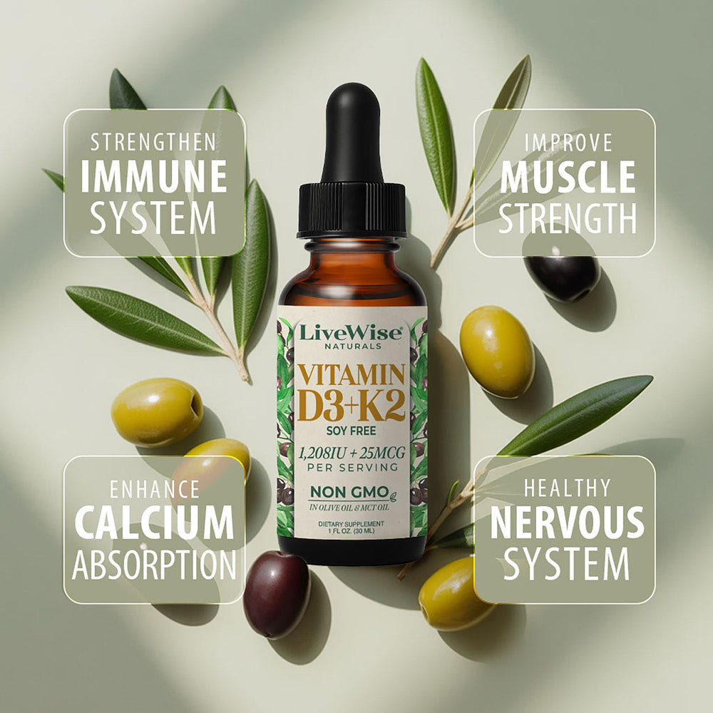 Live Wise Naturals frasco en mano para comparar tamaño y portabilidad
