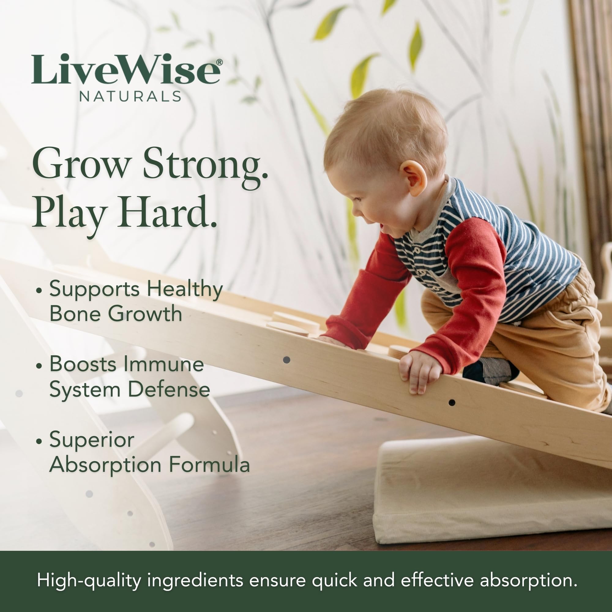 Live Wise Naturals aplicación directa en la boca de un bebé, uso práctico