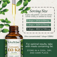 Live Wise Naturals etiqueta en detalle con ingredientes claros, confianza del producto