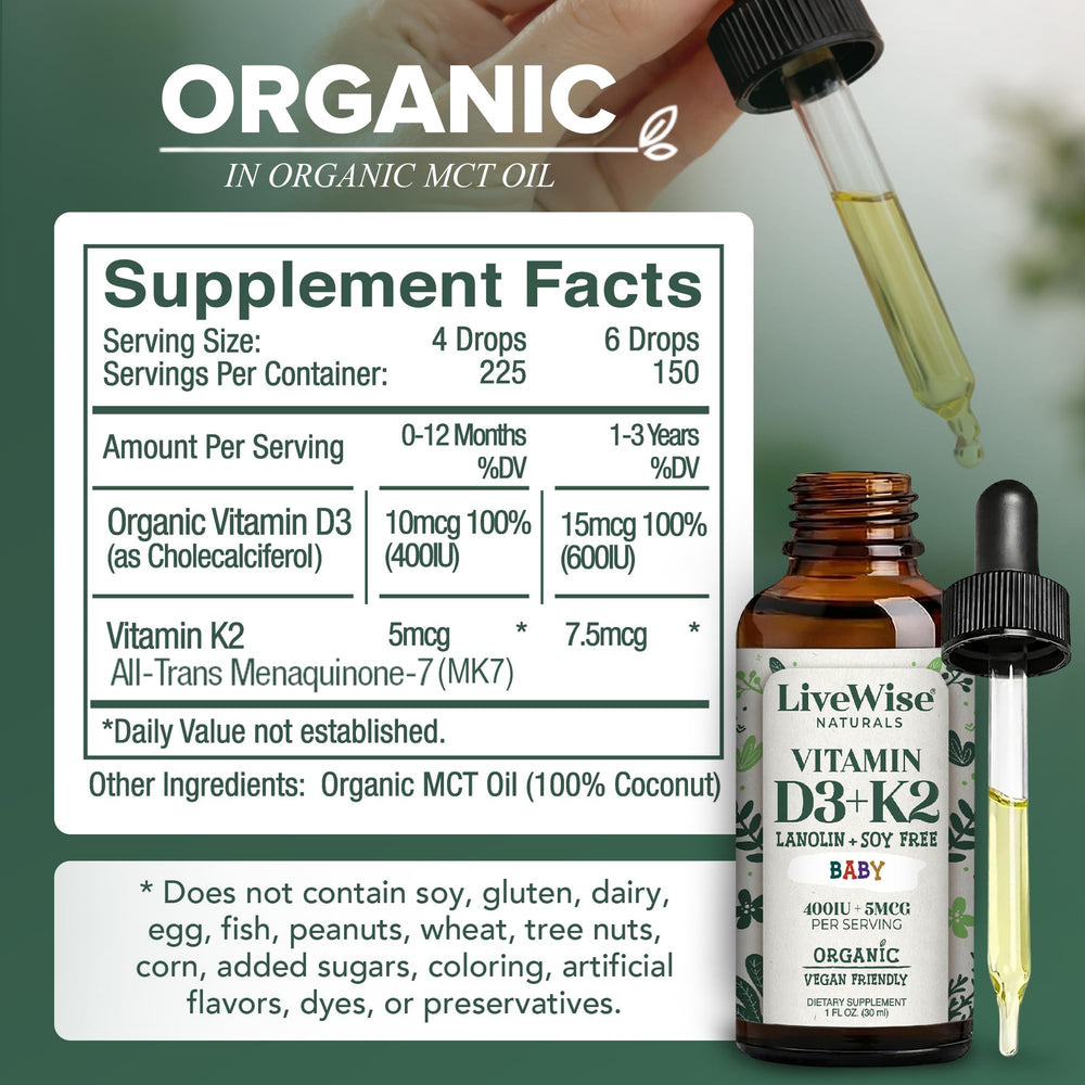 Live Wise Naturals primer plano del líquido oleoso para administración suave