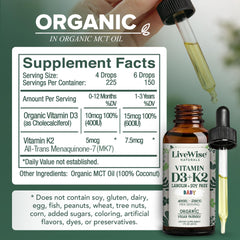 Live Wise Naturals primer plano del líquido oleoso para administración suave