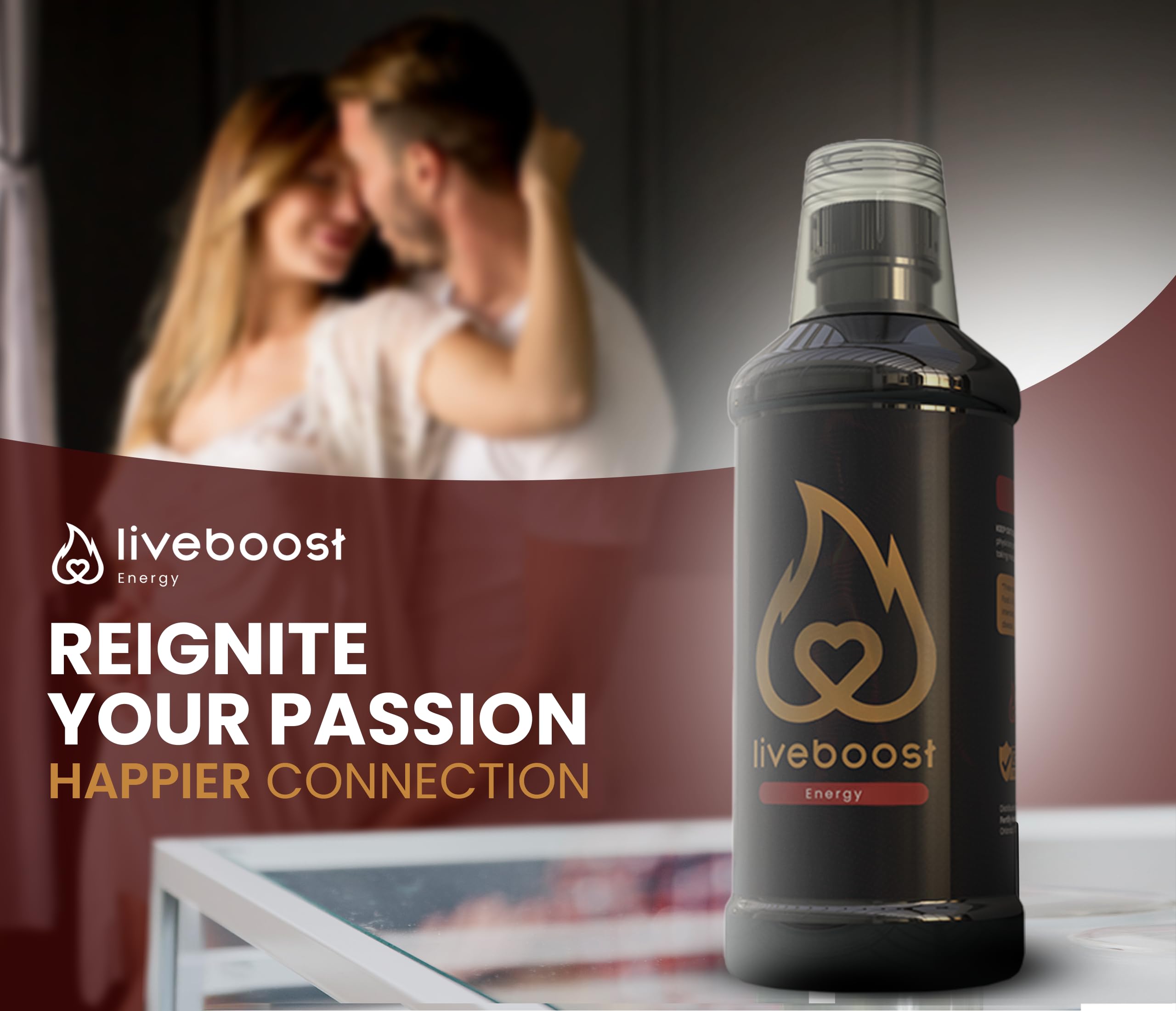 LIVEBOOST etiqueta con lista de ingredientes para verorial transparencia