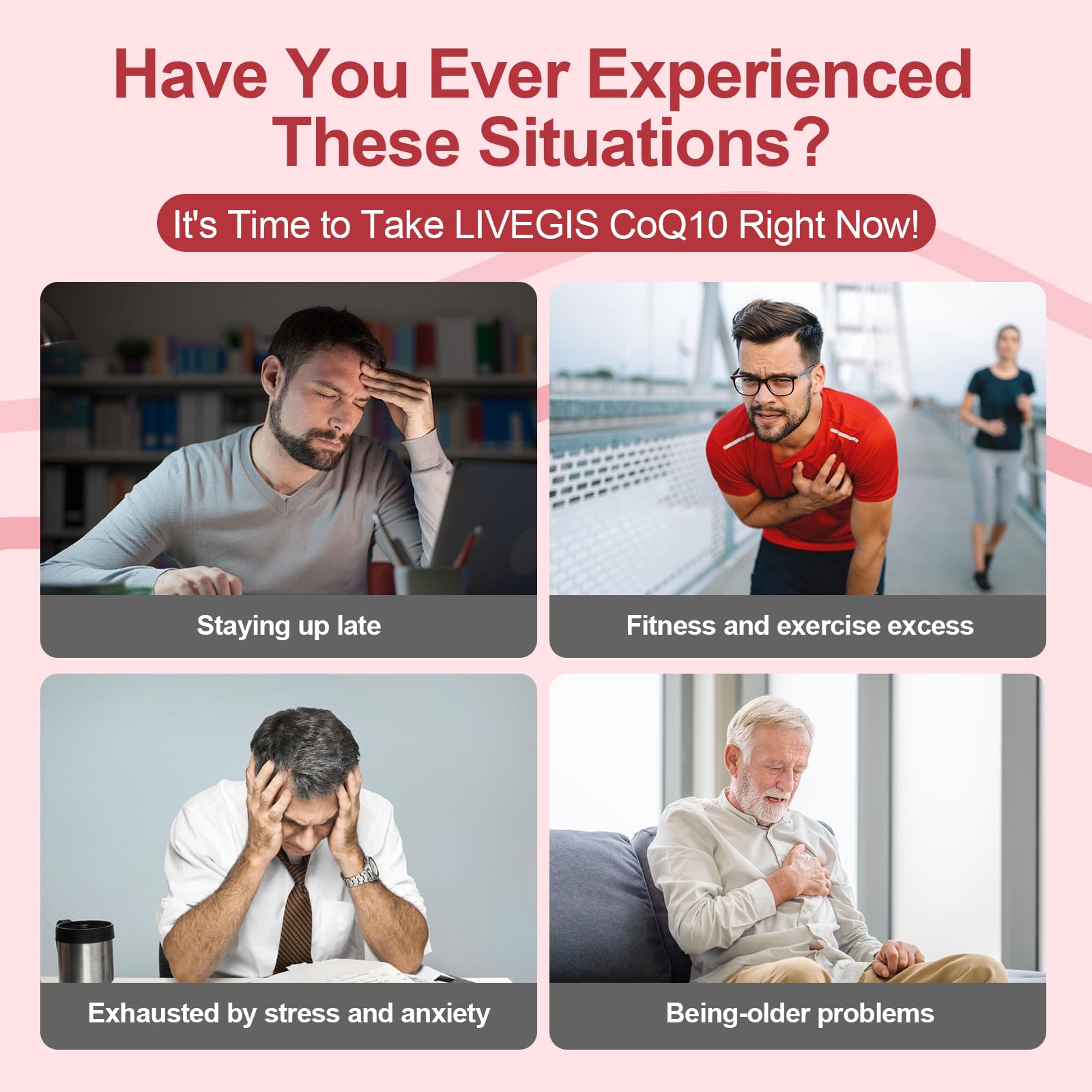 LIVEGIS CoQ10 label close-up showing 200 mg potency and coconut MCT oil.