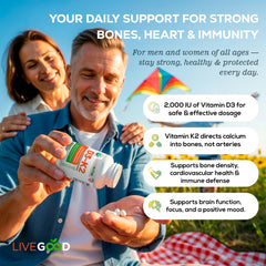 LIVEGOOD etiqueta con información nutricional y transparencia de ingredientes