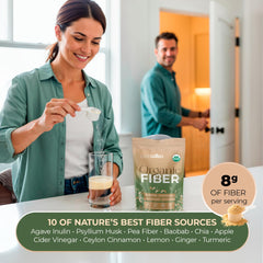 LIVEGOOD disposición de ingredientes naturales que aportan fibra