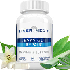 Liver Medic frente del paquete mostrando el envase y beneficios visibles