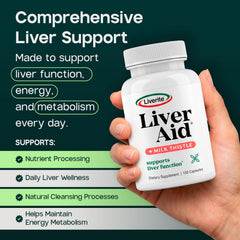 LIVERITE primer plano de cápsula mostrando textura y facilidad de ingestión
