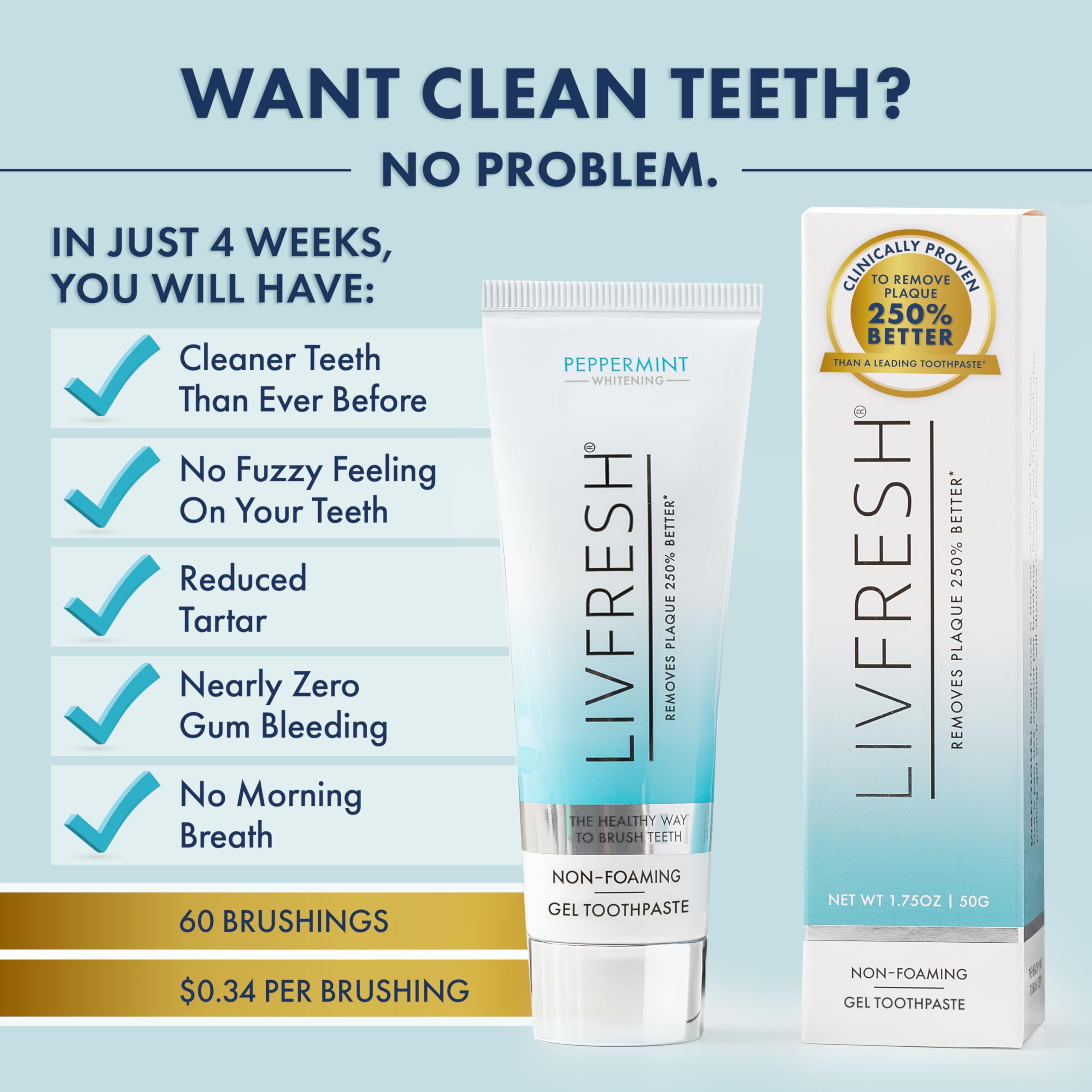 LIVFRESH producto en baño para una rutina de cuidado oral