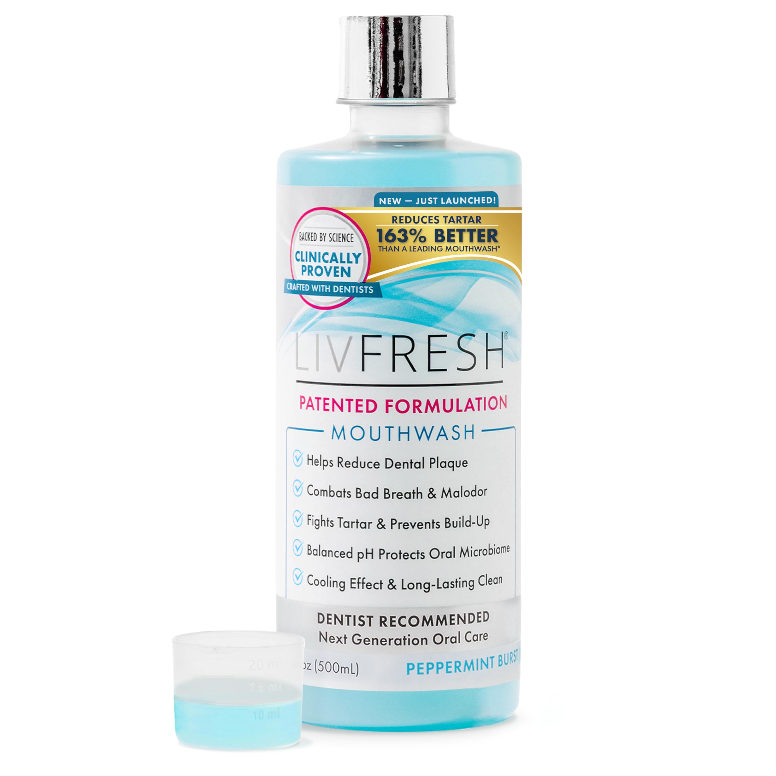 LIVFRESH vista frontal del envase mostrando tamaño y marca, sensación de confianza