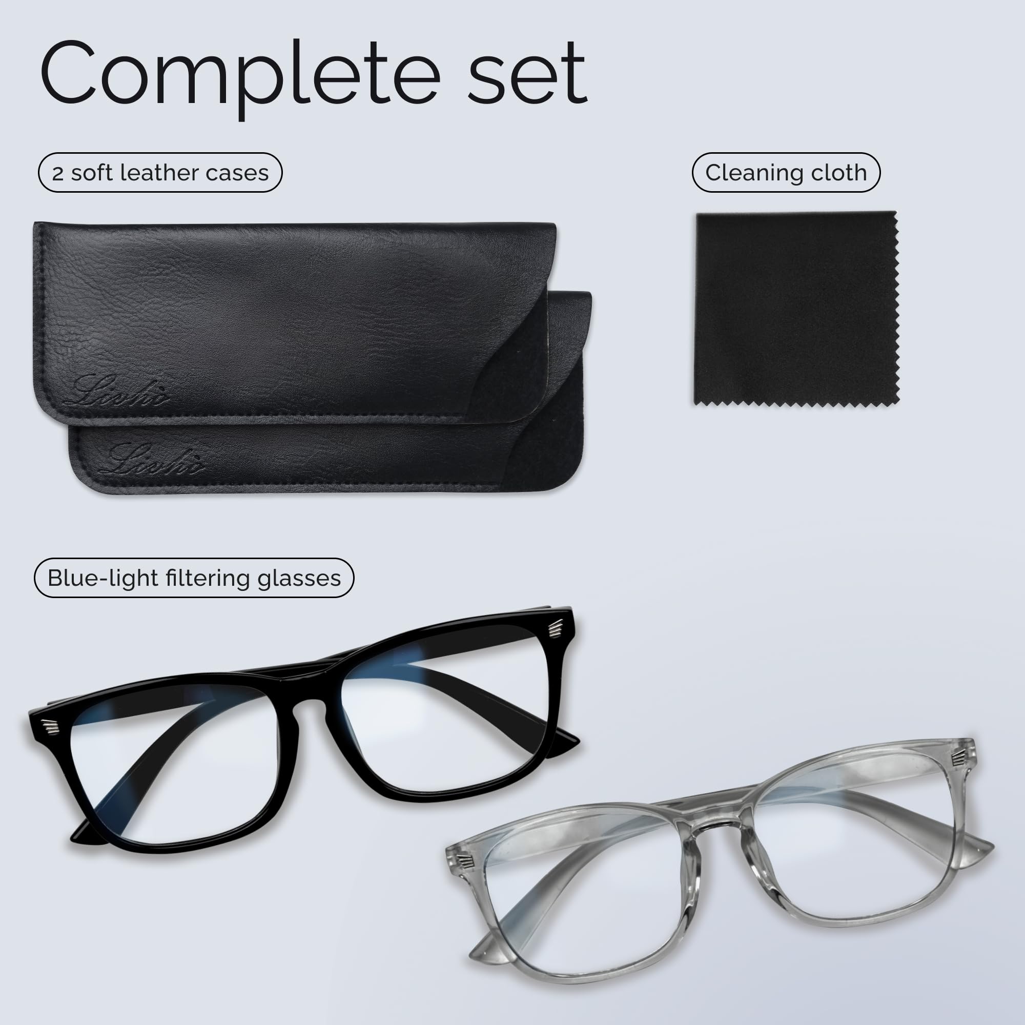livho gafas junto a ordenador, mejora el confort frente a pantallas