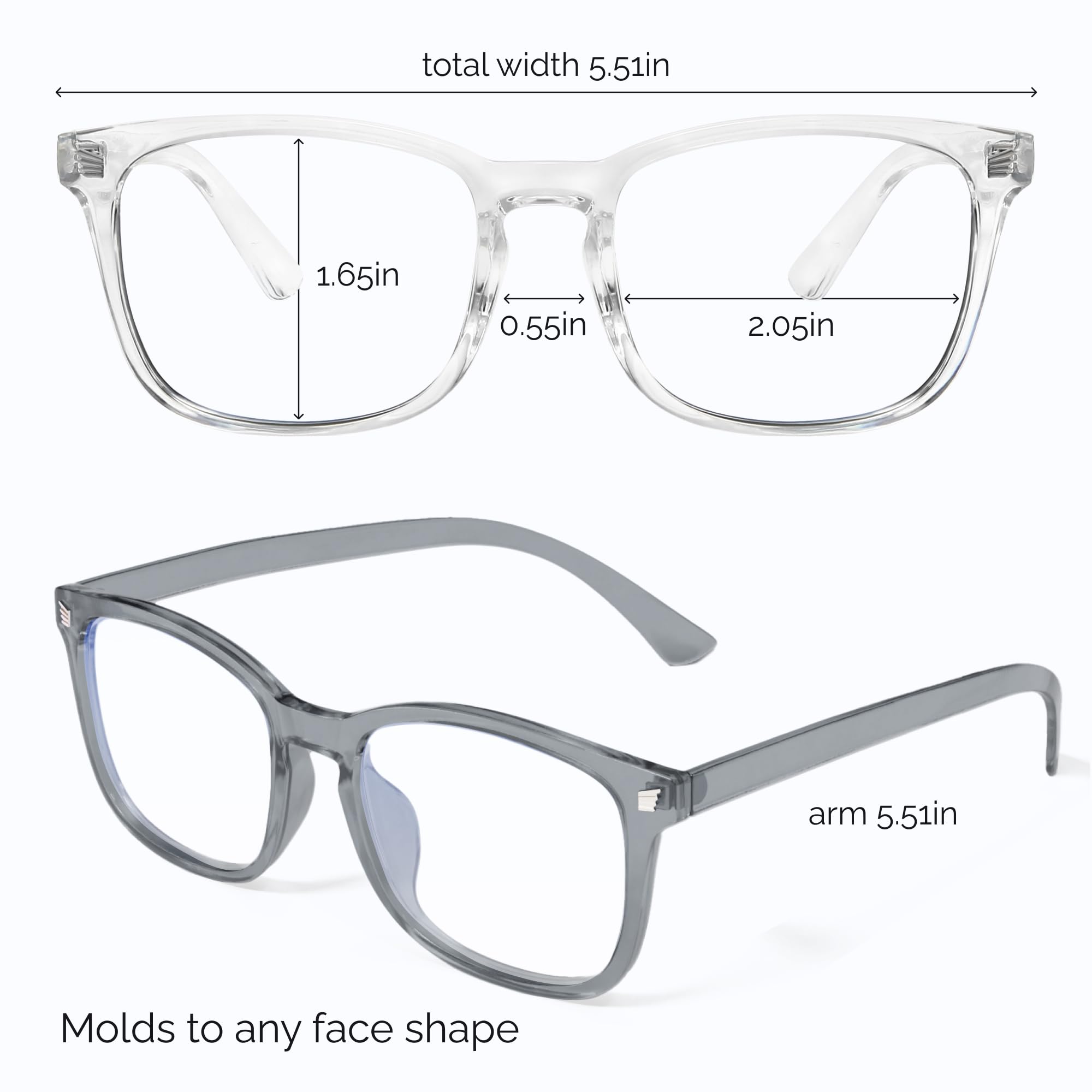 livho gafas sobre mesa de trabajo, aspecto profesional y práctico