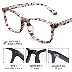 livho persona usando gafas en oficina reduciendo la fatiga visual