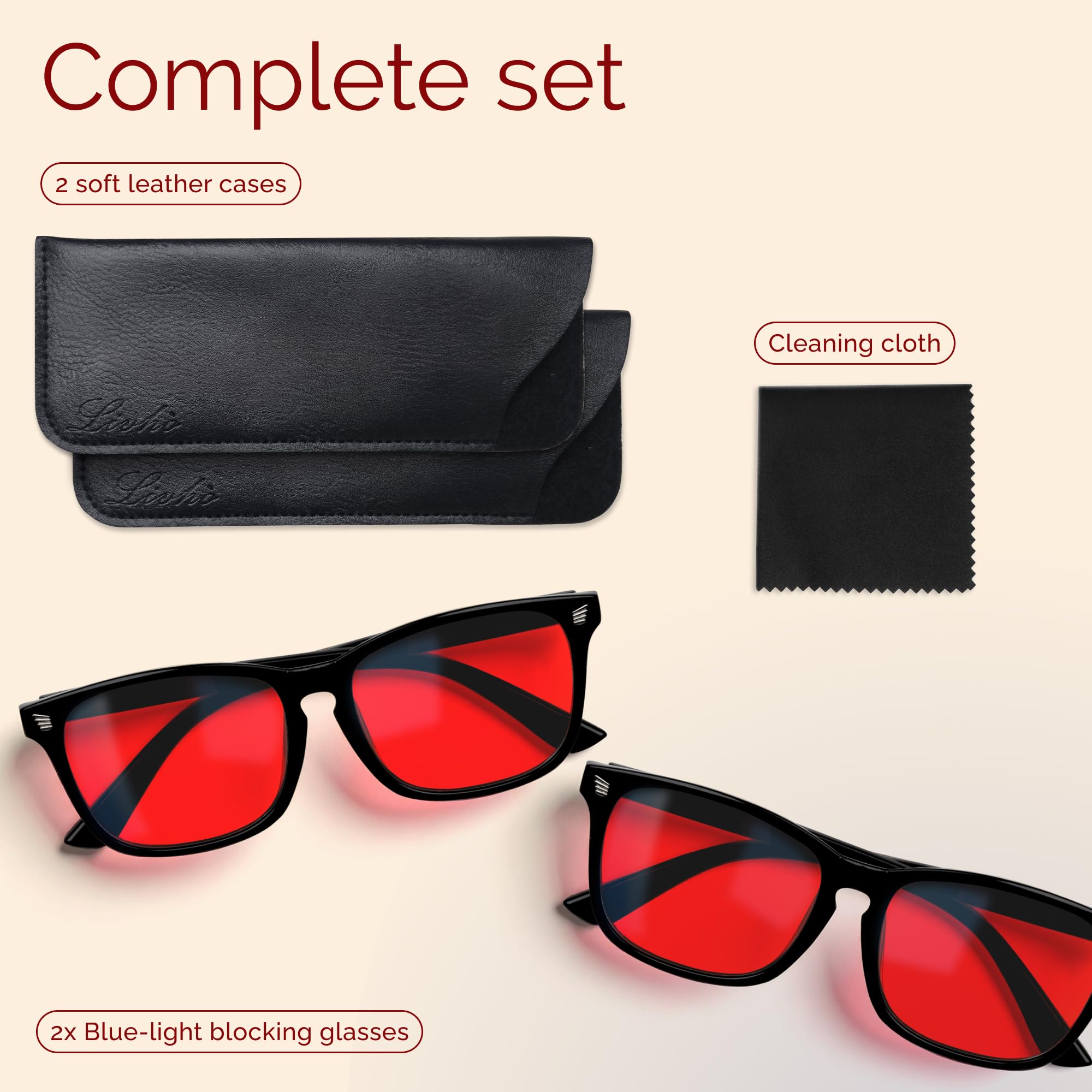livho estilo streaming con gafas que aportan estética profesional
