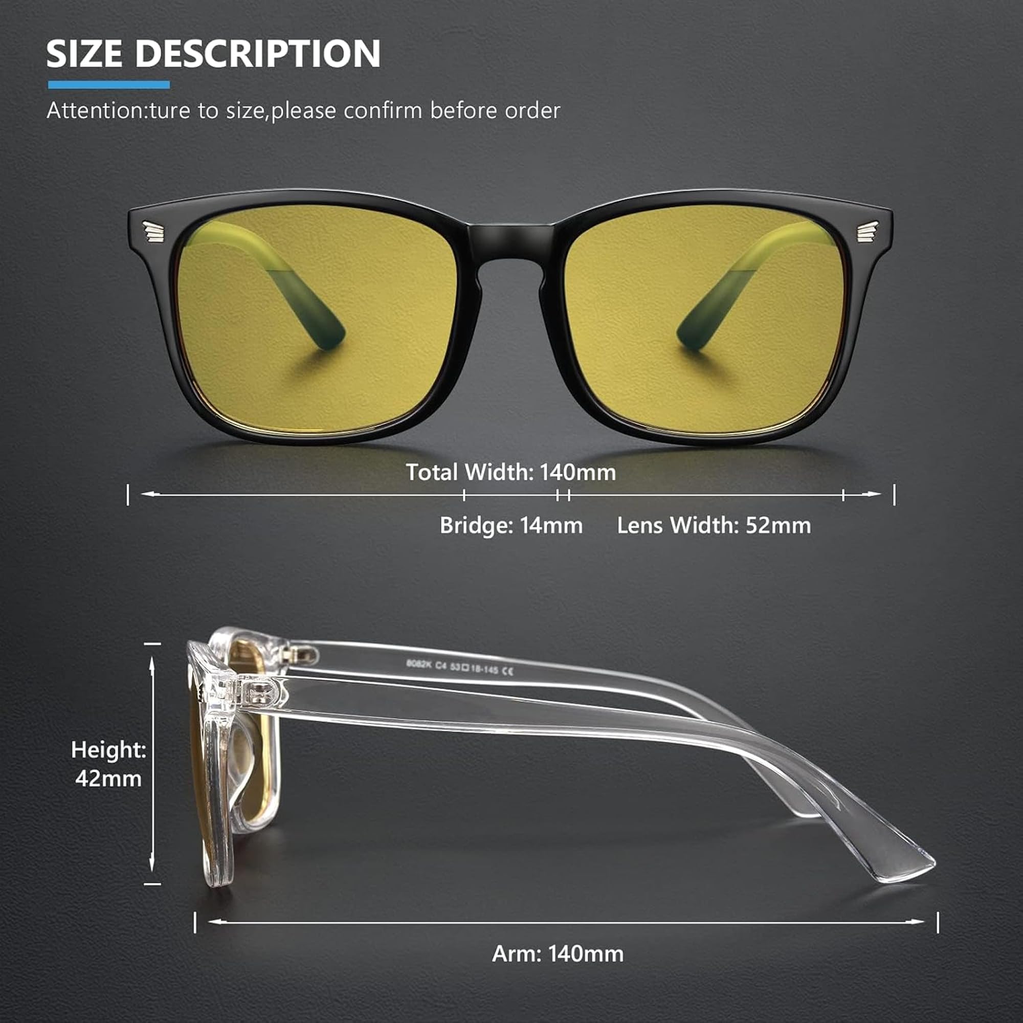 livho gafas puestas conduciendo de noche reduciendo deslumbramiento