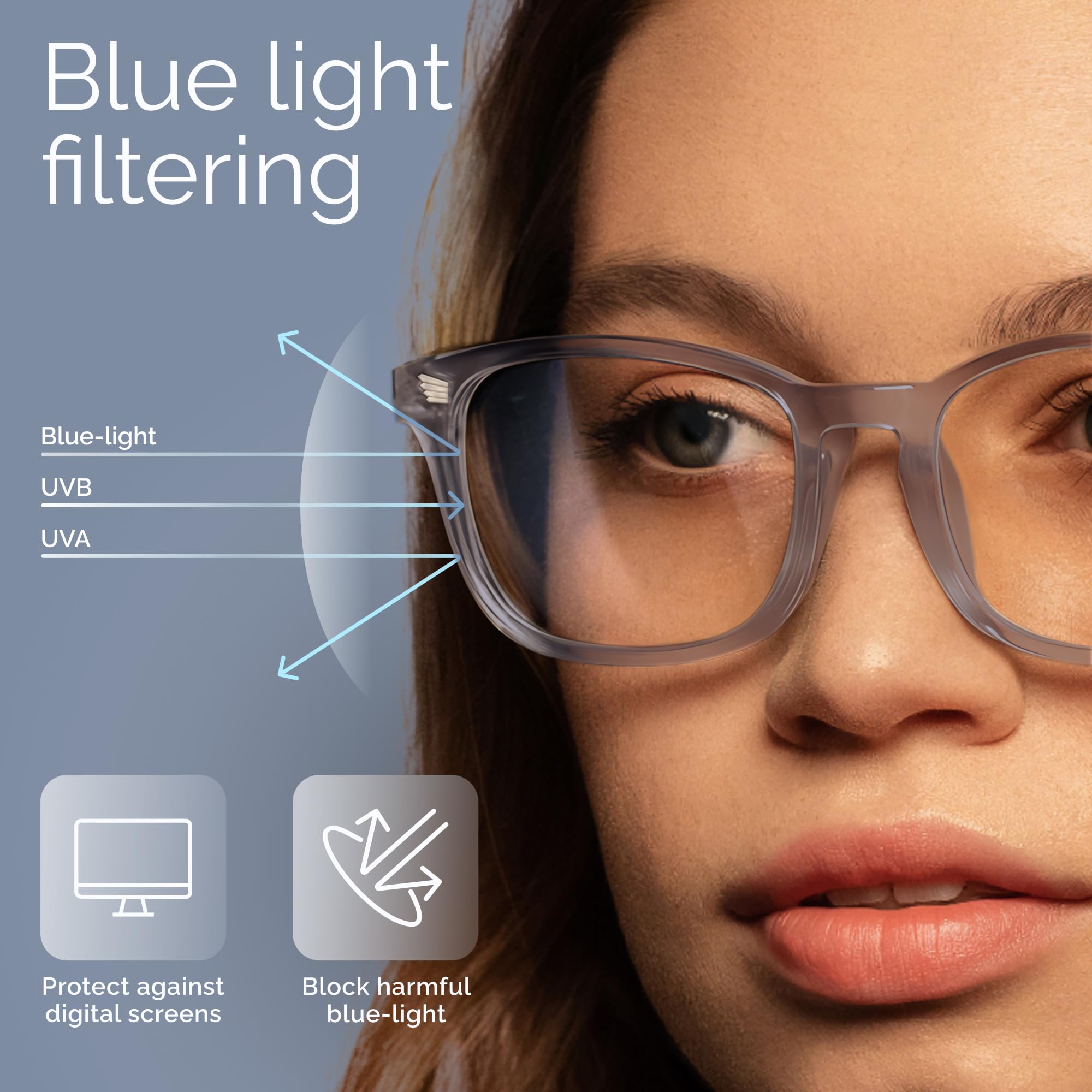livho gafas en uso en oficina reducen deslumbramiento y cansancio