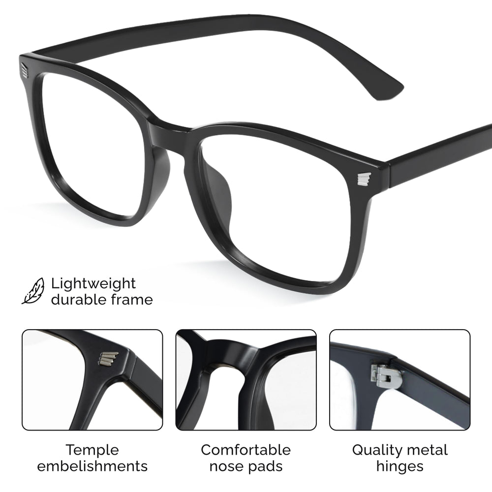 livho persona usando gafas frente a ordenador para menos fatiga ocular