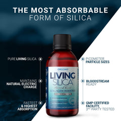Living Silica botella en vaso demostrando facilidad de uso diario