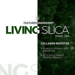 Living Silica en mesa de bienestar ilustrando integración en rutina diaria