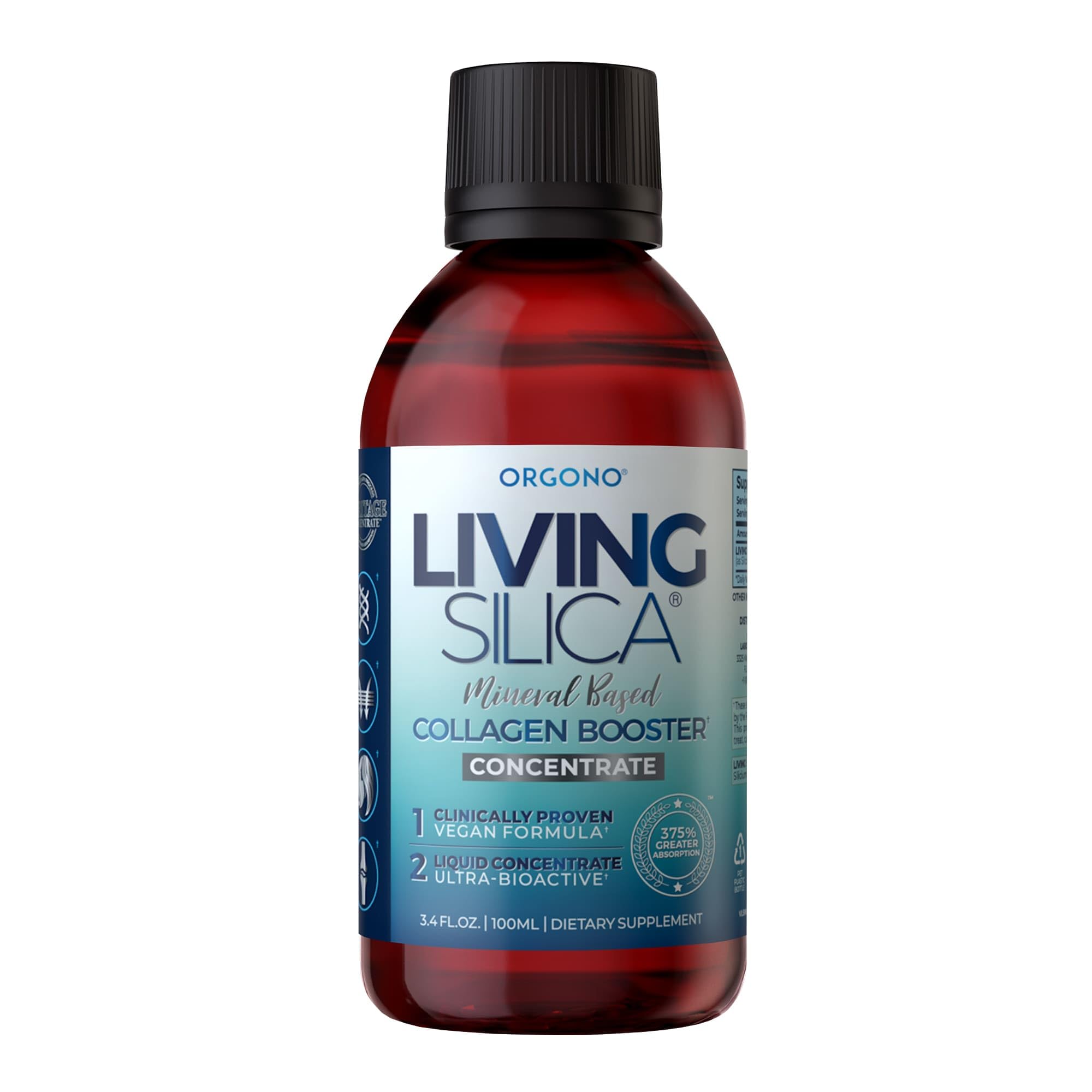 Living Silica envase frontal 100mL muestra formato viaje y practicidad
