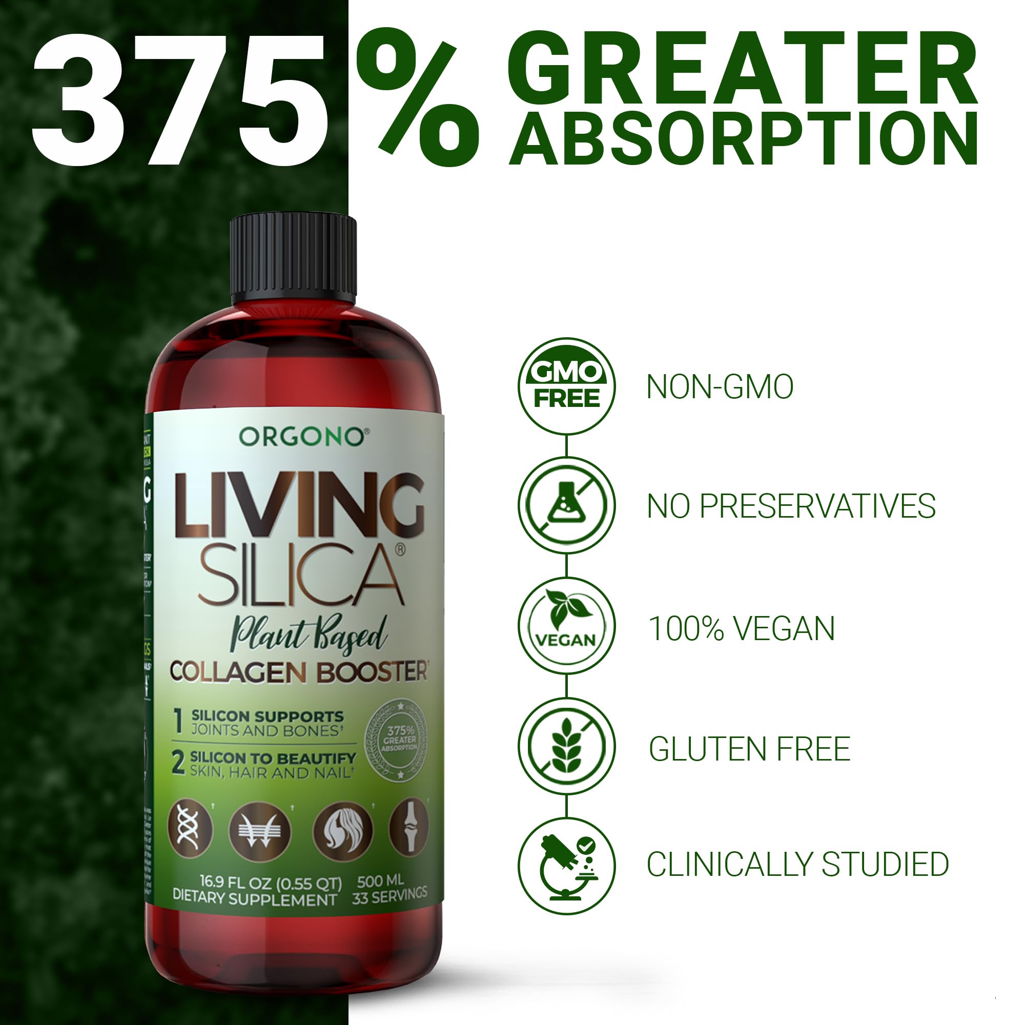 Living Silica comparación de tamaño 500 ml para valorar cantidad