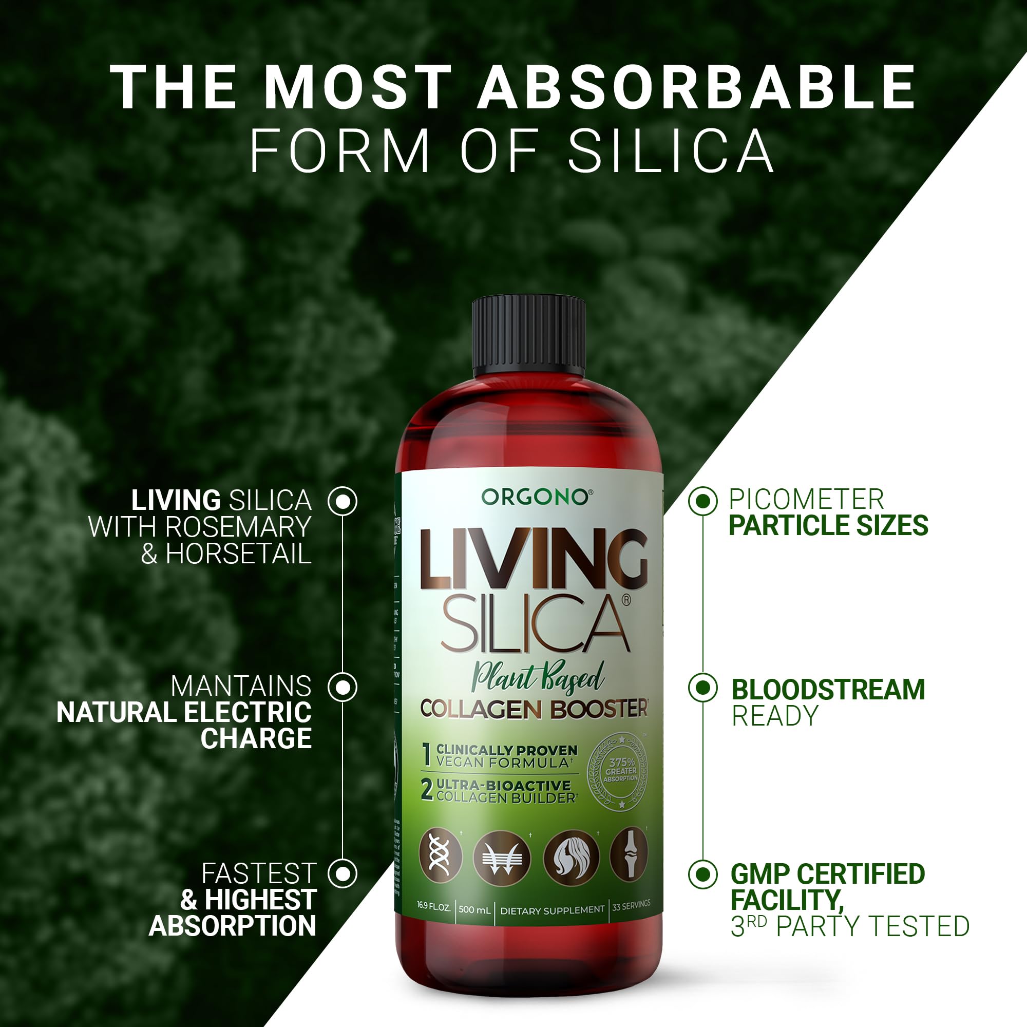 Living Silica dosificación con cucharita para control fácil de la toma