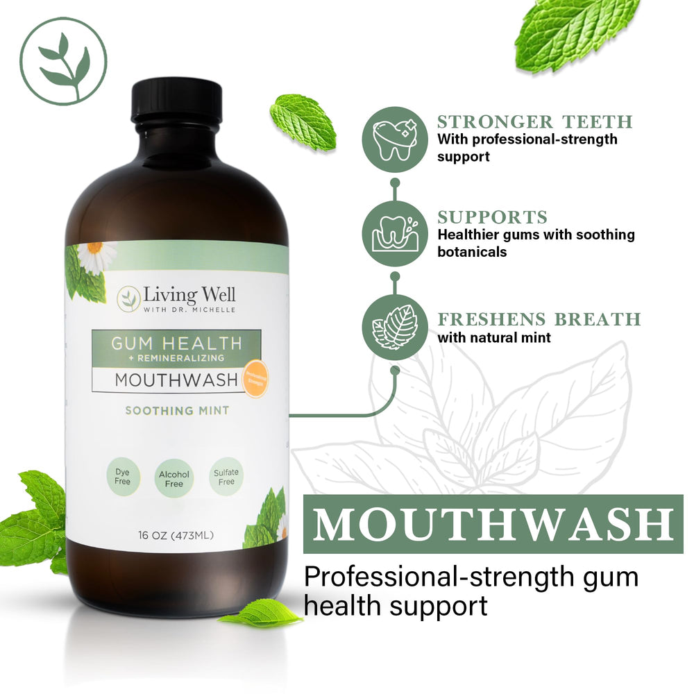 Living Well with Dr. Michelle producto en baño que sugiere uso diario y ambiente relajado