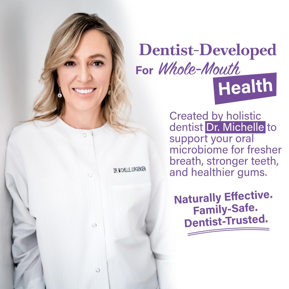 Living Well with Dr. Michelle etiqueta con ingredientes seleccionados y claridad