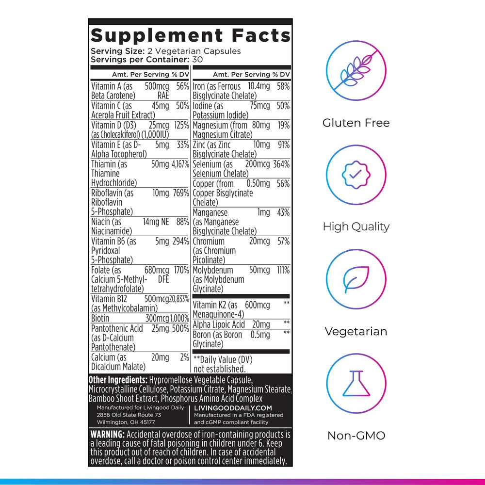 Livingood Daily con Greens + Superfoods mostrando combinación equilibrada