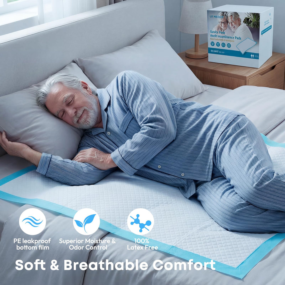 LIYINGSER almohadilla colocada en cama grande, mantiene superficie seca