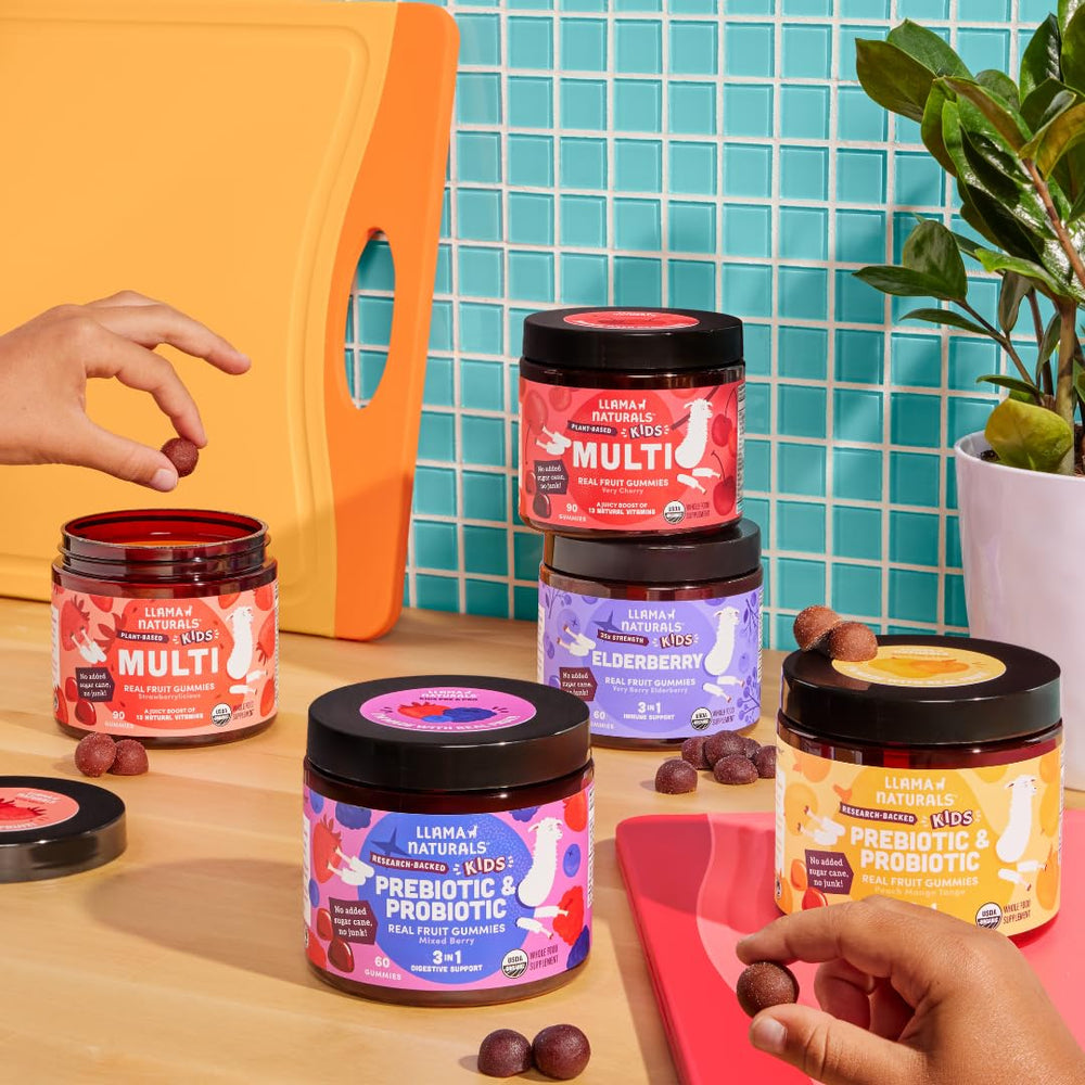 Detalle de sello sin alérgenos en envase Llama Naturals que transmite seguridad