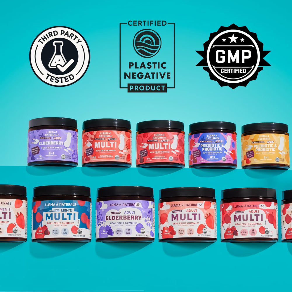 Frasco Llama Naturals en mesa de cocina, integración en rutina diaria