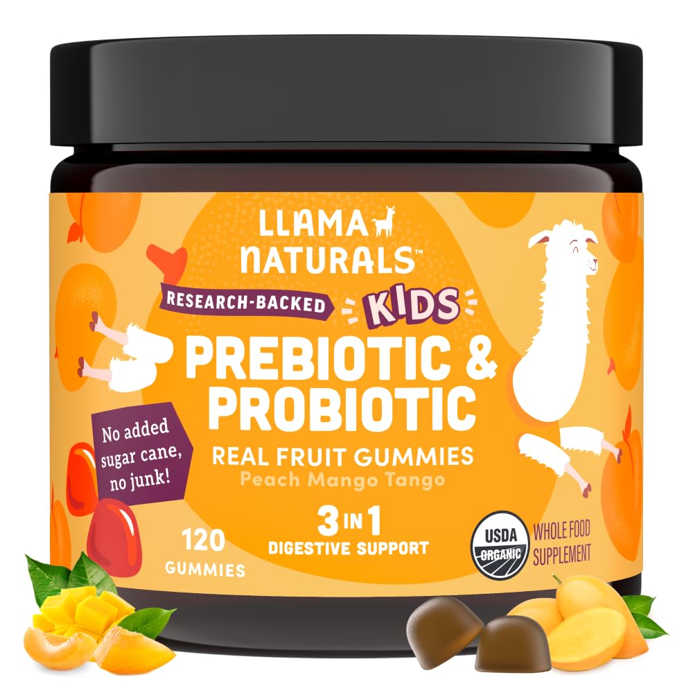 Llama Naturals envase frontal mostrando 120 gomitas y beneficios claros