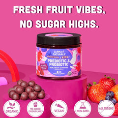 Llama Naturals varias gomitas en bandeja, aspecto apetecible