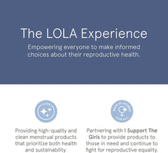 LOLA caja abierta con ocho unidades, disponibilidad y conveniencia