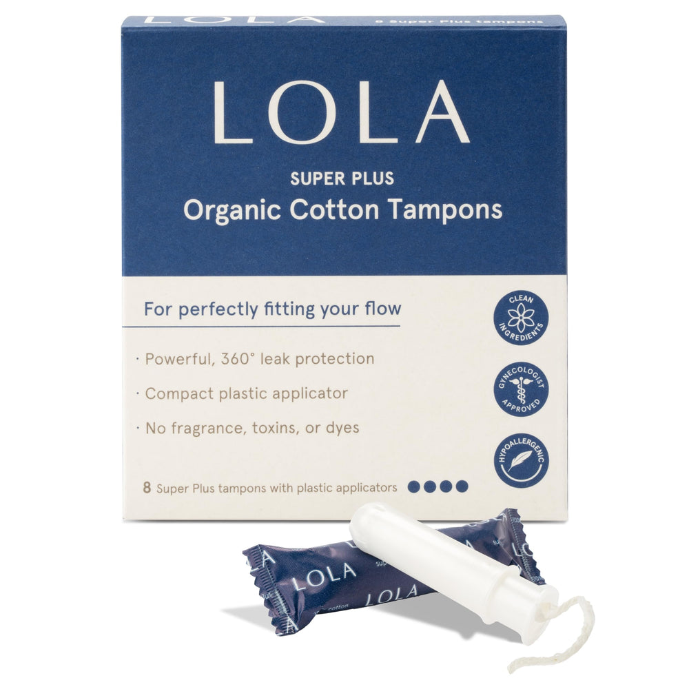 LOLA empaque frontal Super Plus mostrando protección y absorbencia