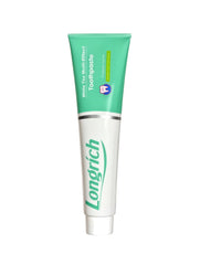 Longrich envase frontal mostrando la fórmula sin flúor y frescura