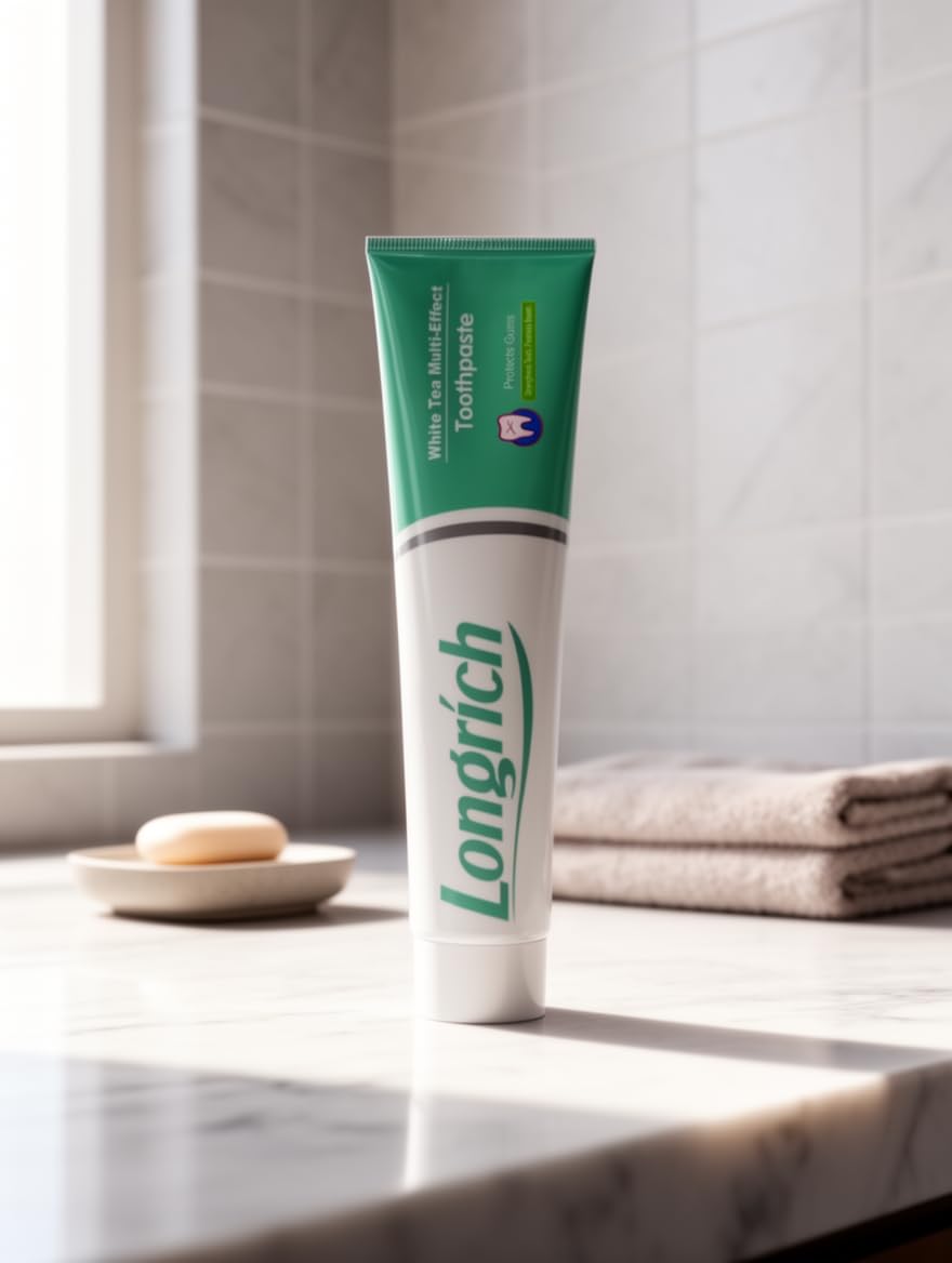 Longrich textura cremosa del dentífrico para un cepillado suave