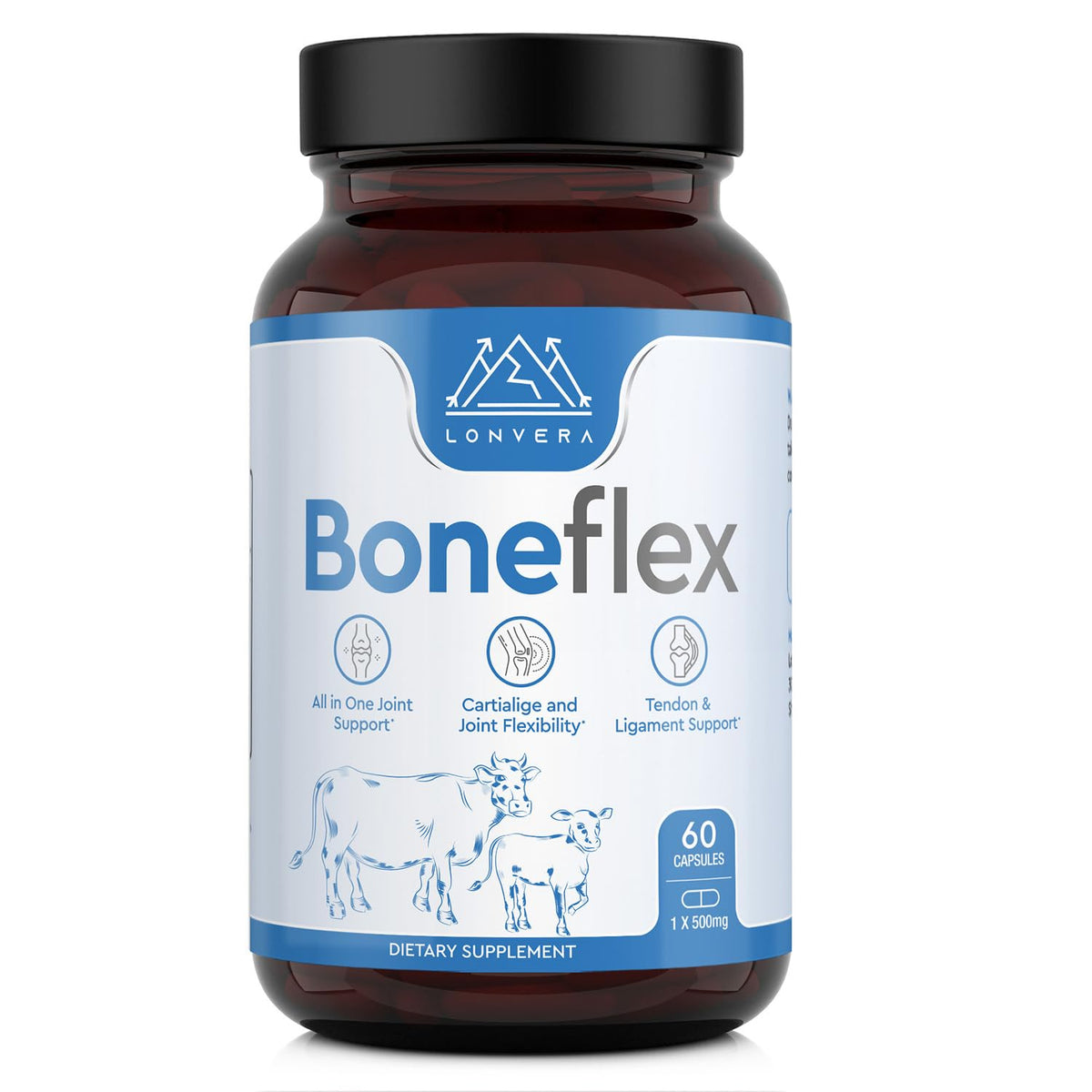 Lonvera envase frontal mostrando el nombre y beneficios visibles