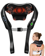 LOOMELL vista frontal del masajeador mostrando diseño ergonómico y cobertura amplia