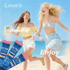 Loroc'e ingredientes clave: magnesio glicinato, L‑theanine y ashwagandha beneficiando calma