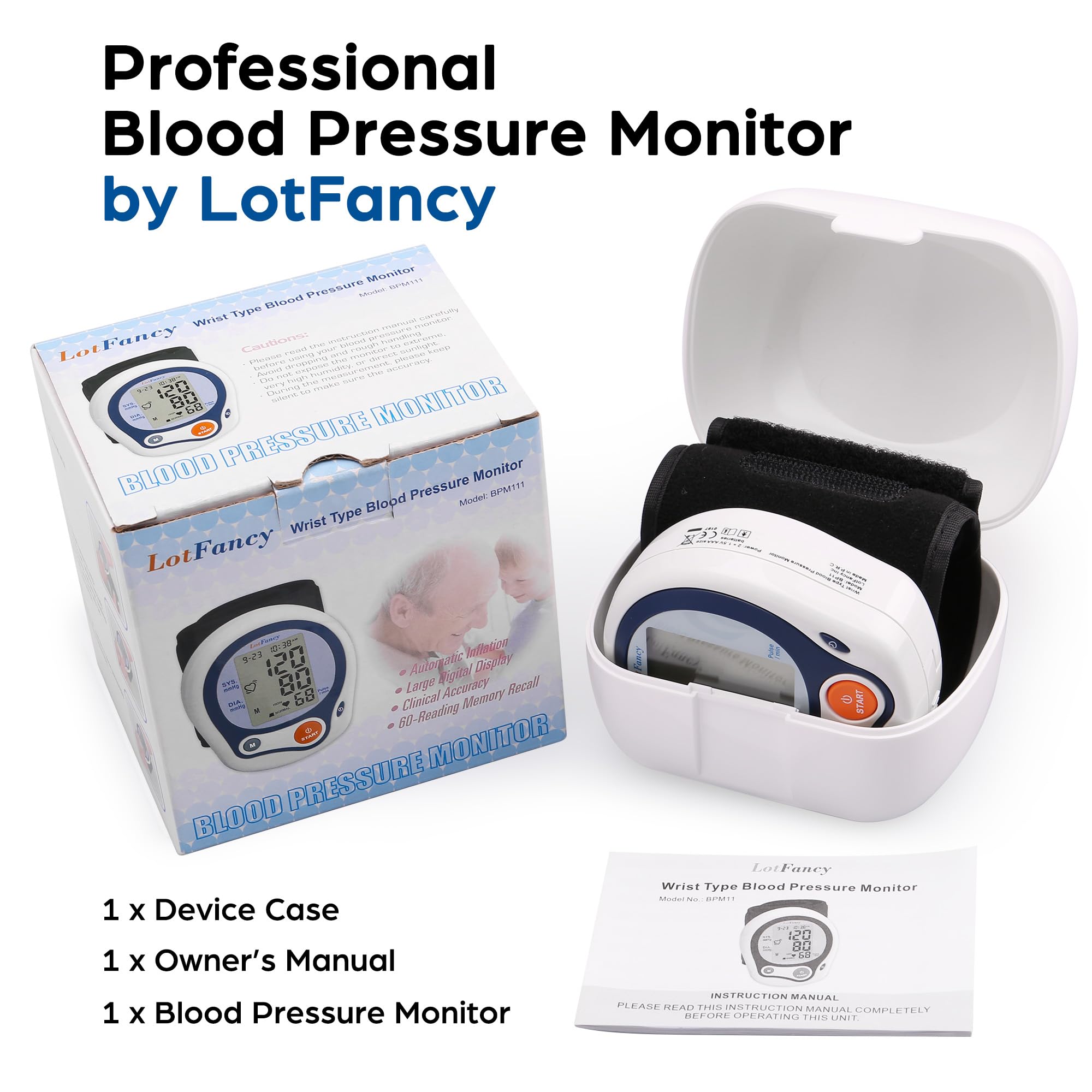 LotFancy accesorios incluidos: pilas AAA y manual listos para uso inmediato