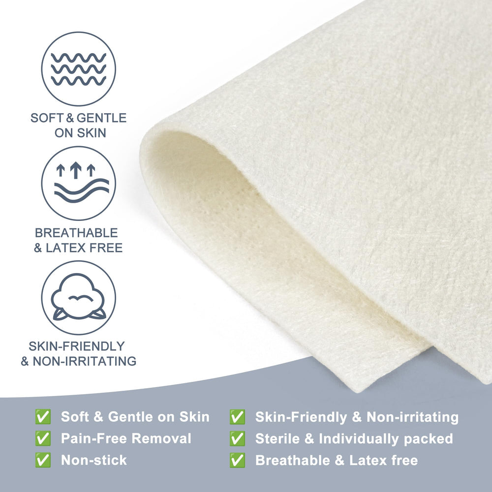LotFancy almohadilla desplegada 4x8 pulg mostrando superficie absorbente