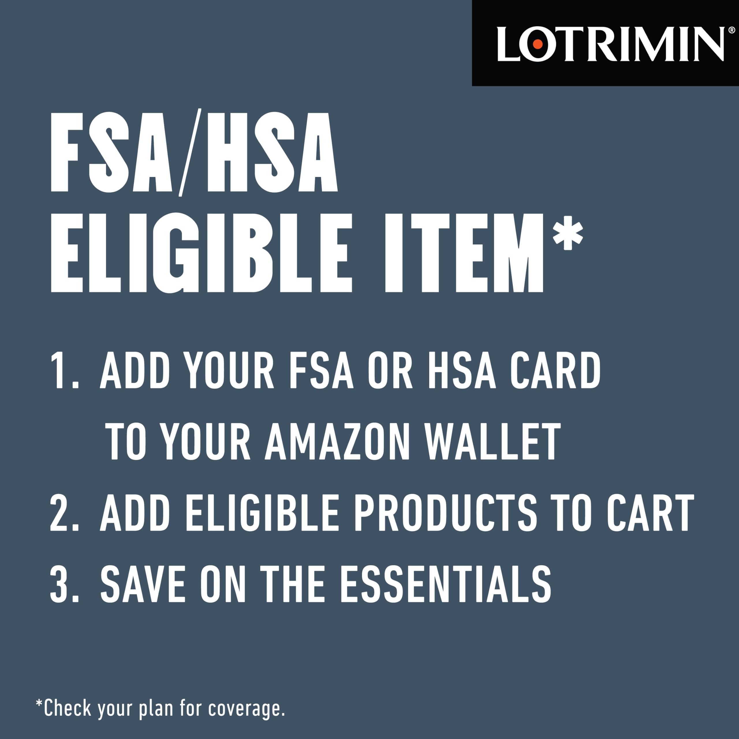 Envase abierto y lista de ingredientes activos de Lotrimin