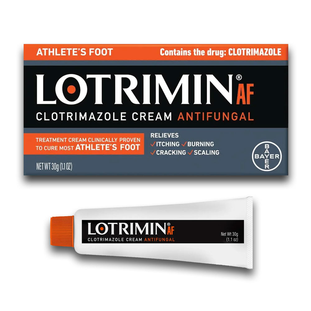 Lotrimin crema frontal muestra envase y facilidad de transporte