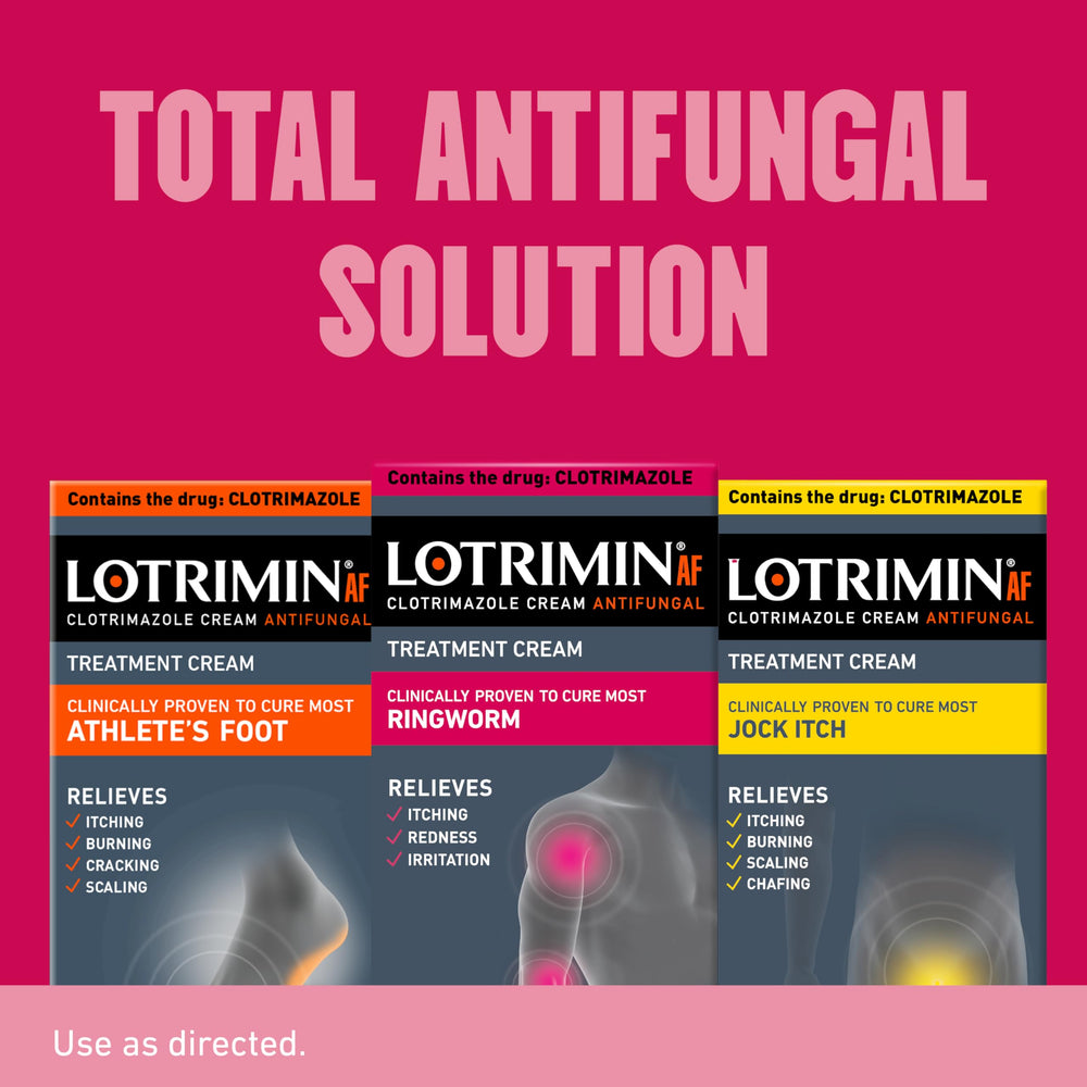 Detalle del ingrediente clotrimazol en la etiqueta Lotrimin para tratamiento tópico