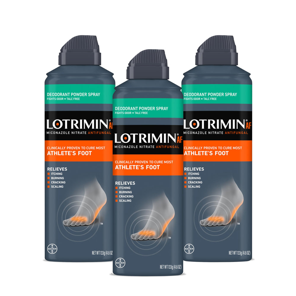 Lotrimin lata frontal mostrando diseño y beneficio antifúngico